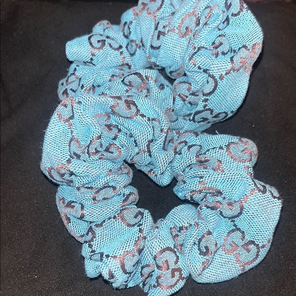 Blue Patterned Scrunchie Set - Picture 1 of 1